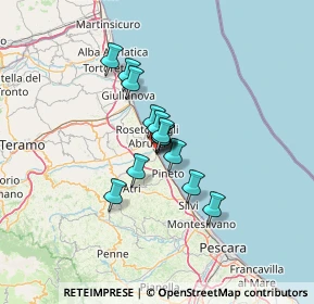 Mappa Via Volturno, 64025 Pineto TE, Italia (8.11429)