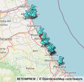 Mappa Via Volturno, 64025 Pineto TE, Italia (14.111)