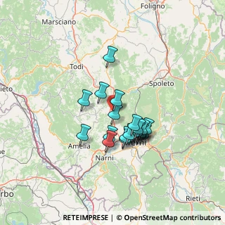 Mappa Via Campagna, 05021 Acquasparta TR, Italia (10.947)
