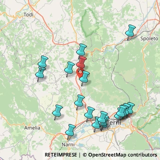Mappa Via Campagna, 05021 Acquasparta TR, Italia (9.9115)