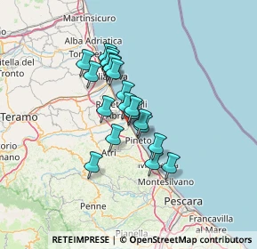 Mappa Via Guglielmo Oberdan, 64025 Pineto TE, Italia (9.9245)