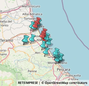 Mappa Via Guglielmo Oberdan, 64025 Pineto TE, Italia (11.09053)