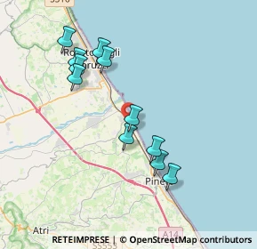 Mappa Via Cesare Zavattini, 64025 Pineto TE, Italia (3.71909)