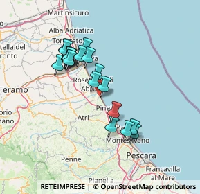 Mappa Via Cesare Zavattini, 64025 Pineto TE, Italia (12.7245)