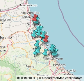 Mappa Via Cesare Zavattini, 64025 Pineto TE, Italia (10.195)