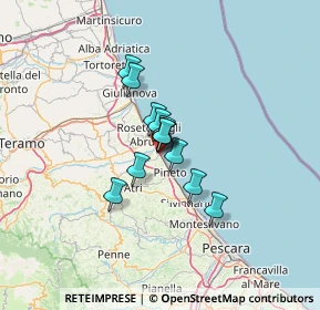 Mappa Via Cesare Zavattini, 64025 Pineto TE, Italia (7.34692)