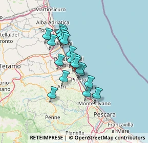 Mappa Via Cesare Zavattini, 64025 Pineto TE, Italia (10.107)