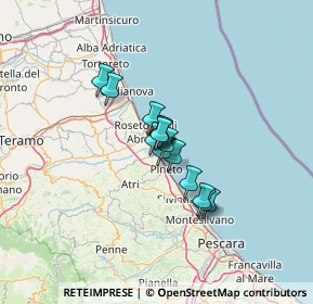 Mappa Via Cesare Zavattini, 64025 Pineto TE, Italia (7.80286)