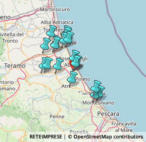 Mappa Via dei Fabbri, 64025 Pineto TE, Italia (11.03556)