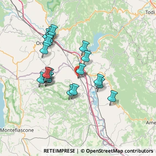 Mappa Via Orvietana, 01024 Castiglione In Teverina VT, Italia (7.4315)