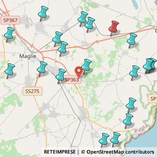 Mappa 73030 Giuggianello LE, Italia (6.568)