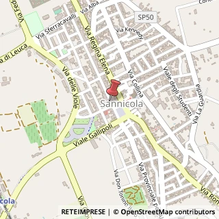 Mappa Via Giuseppe Grassi, 5, 73017 Sannicola, Lecce (Puglia)