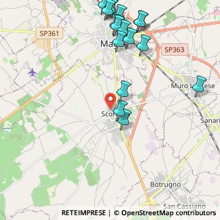 Mappa Via Malvicina, 73020 Scorrano LE, Italia (2.86588)