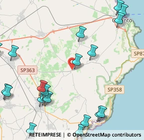 Mappa Via Giuseppina Scarciglia, 73027 Minervino di Lecce LE, Italia (6.417)