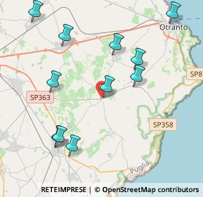 Mappa SP56, 73027 Minervino di Lecce LE, Italia (4.88182)