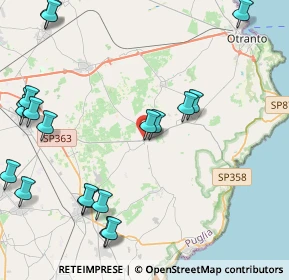 Mappa SP56, 73027 Minervino di Lecce LE, Italia (6.144)