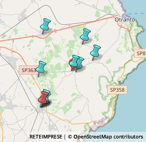 Mappa SP56, 73027 Minervino di Lecce LE, Italia (3.97182)