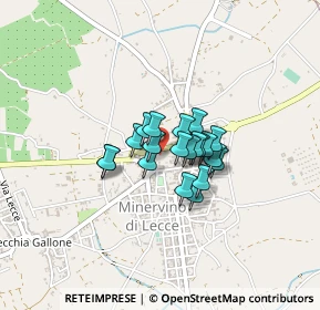 Mappa Via Duca Abruzzi, 73027 Minervino di Lecce LE, Italia (0.2555)