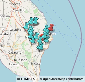 Mappa Via Duca Abruzzi, 73027 Minervino di Lecce LE, Italia (9.5875)