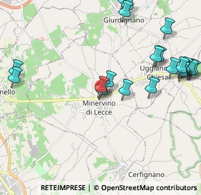 Mappa Via Duca Abruzzi, 73027 Minervino di Lecce LE, Italia (2.722)