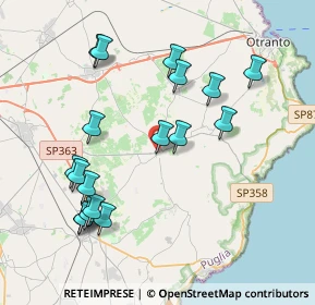 Mappa Via Duca Abruzzi, 73027 Minervino di Lecce LE, Italia (4.45278)