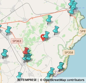 Mappa Via Duca Abruzzi, 73027 Minervino di Lecce LE, Italia (6.379)