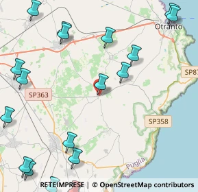 Mappa Via Duca Abruzzi, 73027 Minervino di Lecce LE, Italia (6.927)