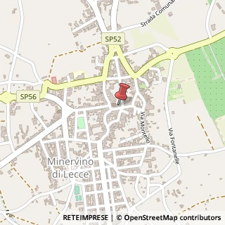Mappa Piazza Umberto I, 24, 73027 Minervino di Lecce, Lecce (Puglia)
