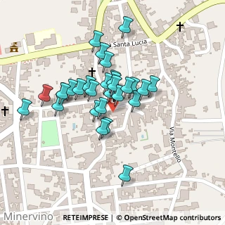 Mappa Via Principe di Piemonte, 73027 Minervino di Lecce LE, Italia (0.09655)