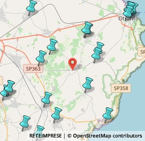 Mappa Via Giuggianello, 73027 Minervino di Lecce LE, Italia (6.514)