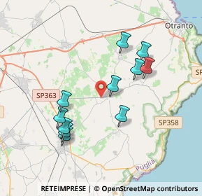 Mappa Via Giuggianello, 73027 Minervino di Lecce LE, Italia (3.82818)