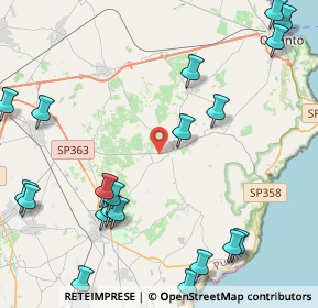 Mappa Via Giuggianello, 73027 Minervino di Lecce LE, Italia (6.296)