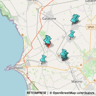 Mappa ZONA INDUSTRIALE VIA CAVA MONTI, 73017 Sannicola LE, Italia (3.75333)