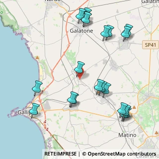 Mappa ZONA INDUSTRIALE VIA CAVA MONTI, 73017 Sannicola LE, Italia (5.381)