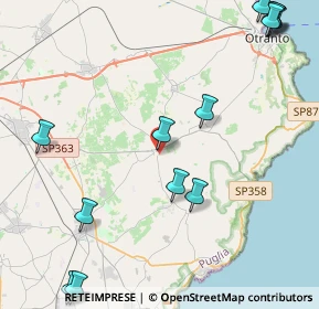 Mappa Via San Giuseppe, 73027 Minervino di Lecce LE, Italia (6.59929)