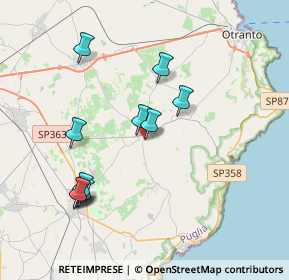 Mappa Via San Giuseppe, 73027 Minervino di Lecce LE, Italia (4.05818)