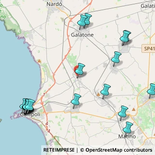 Mappa Via Collina, 73017 Sannicola LE, Italia (6.662)