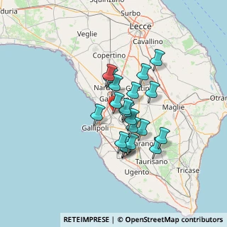 Mappa Via Lecce, 73017 Sannicola LE, Italia (10.824)