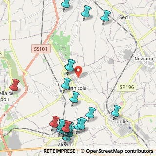 Mappa Via Lecce, 73017 Sannicola LE, Italia (3.095)