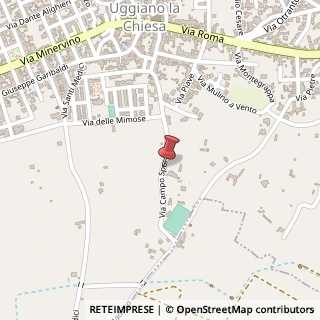 Mappa Via Campo Sportivo, 33, 73020 Uggiano la Chiesa, Lecce (Puglia)