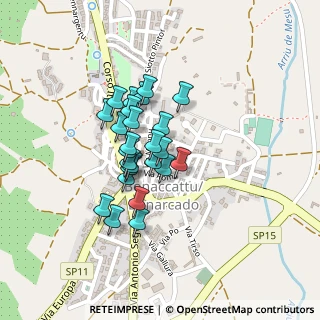 Mappa Via Oristano, 09070 Bonarcado OR, Italia (0.16)