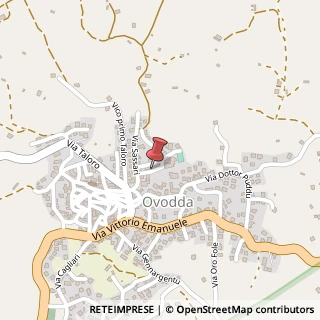 Mappa Vico I Sassari, 7, 08020 Ovodda, Nuoro (Sardegna)