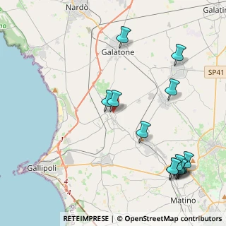 Mappa Via Giosuè Carducci, 73017 Sannicola LE, Italia (5.62692)