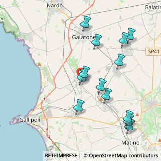 Mappa Via Giosuè Carducci, 73017 Sannicola LE, Italia (4.75)