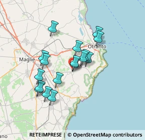 Mappa Via Piave, 73027 Minervino di Lecce LE, Italia (6.28412)