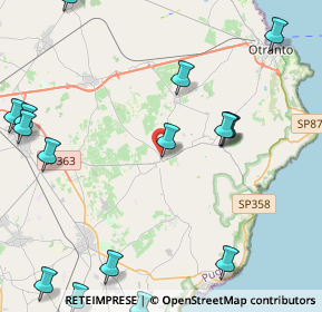 Mappa Via Piave, 73027 Minervino di Lecce LE, Italia (6.56941)