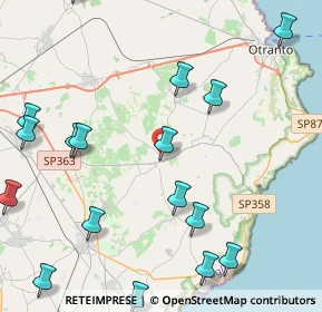 Mappa Via Piave, 73027 Minervino di Lecce LE, Italia (6.09706)