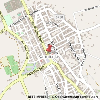 Mappa Via Regina Elena, 10, 73017 Sannicola, Lecce (Puglia)