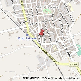 Mappa Via Corsica, 197, 73036 Muro Leccese, Lecce (Puglia)