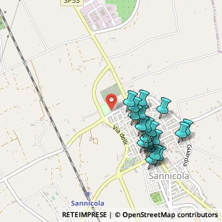 Mappa Via Sferracavalli, 73017 Sannicola LE, Italia (0.52)